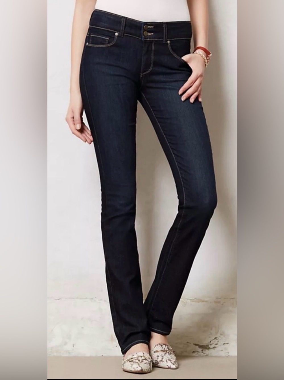 PAIGE Hidden Hills High Rise Straight Jeans Size 26 NWT | Modern Minimalist